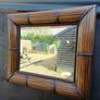 Vintage Bamboo Framed Mirror Image 4