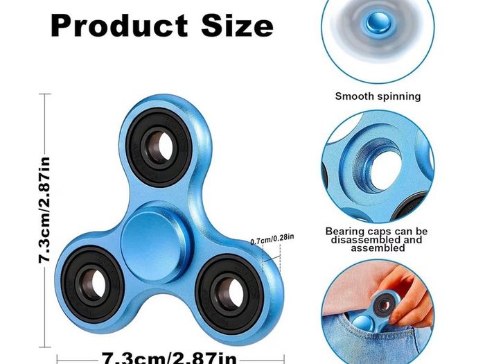 Brand New SCIONE Fidget Spinner Metal Sensory Fidget Toy,