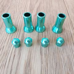 New Green Dust Caps - Multiple items can be added for 1 delivery