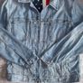 Vintage 90s USA Flag Rare Tommy Hilfiger American Flag Denim Jacket Light Blue Wash Oversized Big Tommy Logo At The Back Unisex Size S Image 7