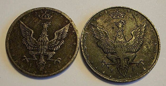 1917 kingdom of poland coins