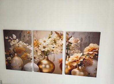 3 canvas 46x66cm each