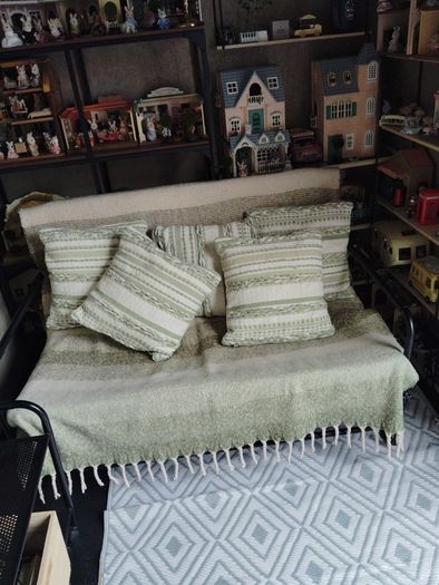 Cushions and throw