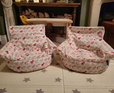 2 x Kids Armchair Bean Bags