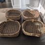 4 Large Meadows & Byrne Wicker Storage Baskets Image 4