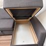 FRIHETEN Corner sofa-bed with storage, Skiftebo dark grey Image 3