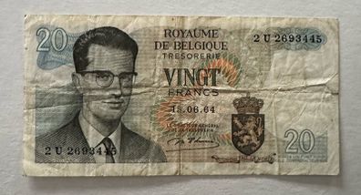 Belgium 20 Francs 1964 Banknote
