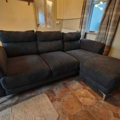 Urgent: Charcoal Grey Left-Hand Chaise Couch