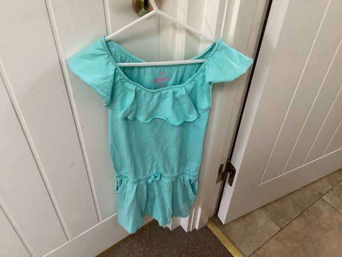 Green playsuit shorts age 8/10