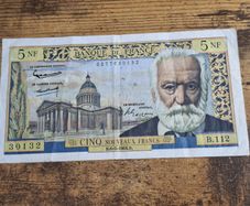 France, 5 Francs 1964 banknote, good condition - free standard postage