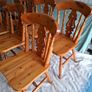 6 Solid Pine Chairs Image 6