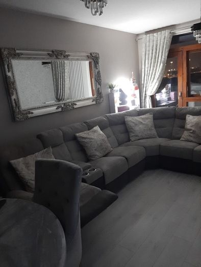 L suite sofa grey sofa