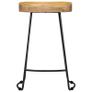 Gavin Bar Stools 2 pcs Solid Mango Wood Image 3