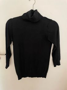 Black warehouse polo neck