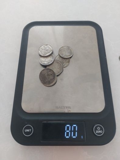 French silver 50 euro below scrap