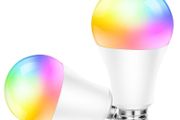 WiFi Smart Bulb Light 10W RGB Colour Changing Light Bulb Works with Phone Google Home IFTTT Wireless Lighting for Home Decoration Bar Party (1 unit) [Energy Class A++]