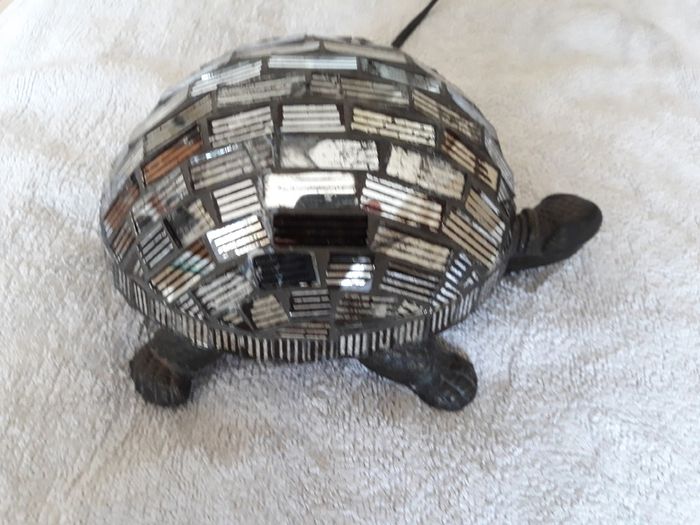 Table turtle glass lamp