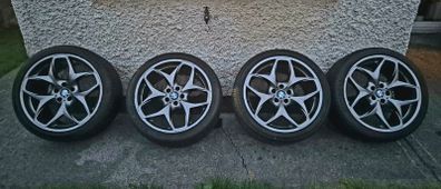 R21 5x120 OEM Borbet BMW Style 215 alloy wheels with new tyres
