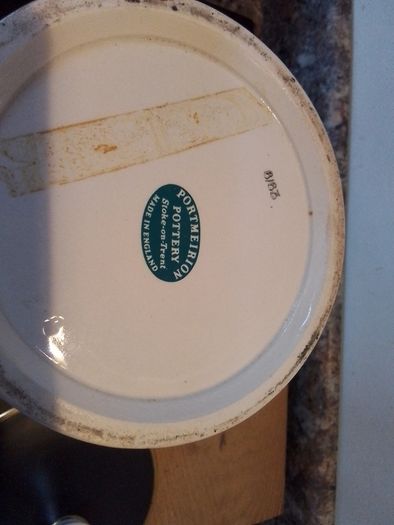 Portmeirion Black/Gold Canister 1960's-1970's
