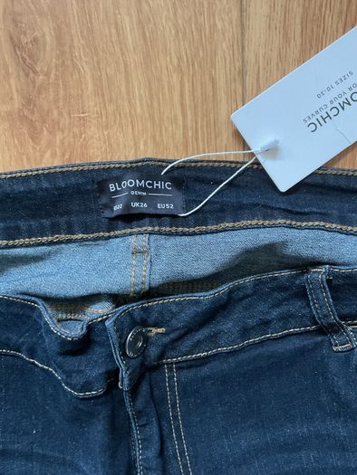 Bloomchic dark wash denim jeans - UK 26