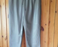 ONLY faux leather taupe pants L