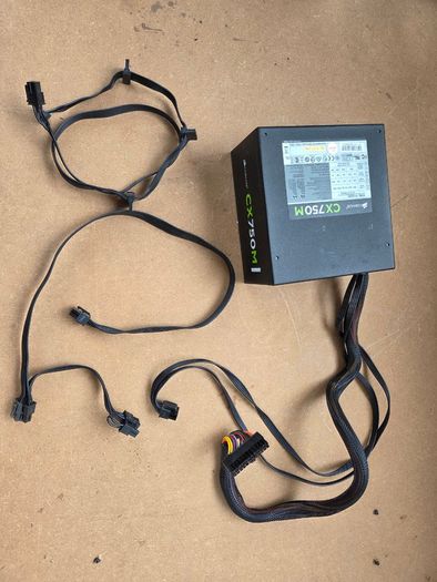 Corsair CX750M 750W Semi Modular ATX Power Supply 80+ Bronze