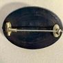 Antique Irish Bog Oak Brooch  Victorian Mourning Jewellery Image 3