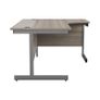 New Radial / Corner Desk 1800 x 1200mm - Grey Oak Image 9