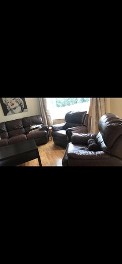 Leather 3 piece suite 3-1-1