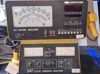 Crypton engine and gas analyser