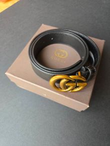 GUCCI Interlocking G Leather Belt 120 48  Made in Italy  Original Box