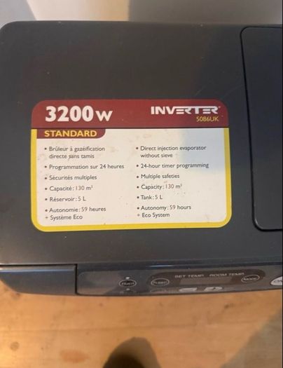 Inverter Paraffin Heater / stove