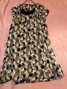 Zara silk mini dress with colar detail