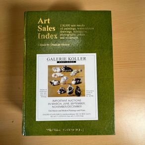 1 x 1996-97 Art Sales Index Book L-Z | Edited by Richard Hislop | Reference Set