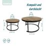 Industrial Nesting Side Tables Set of 2 Image 3