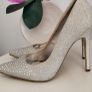 Laura B silver bling high heels Sz 7UK Image 4