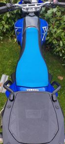 Yamaha XT660 seat with new cover.