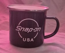 Snap-on tools enamel coffee cup.