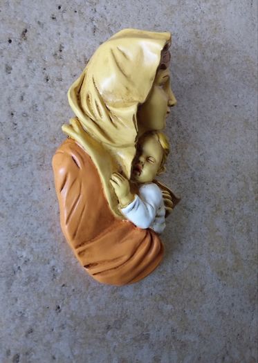 Mother Mary and Child Wall Plaque