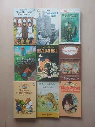 Classic Children's Illustrated Vintage Book Collection x 9