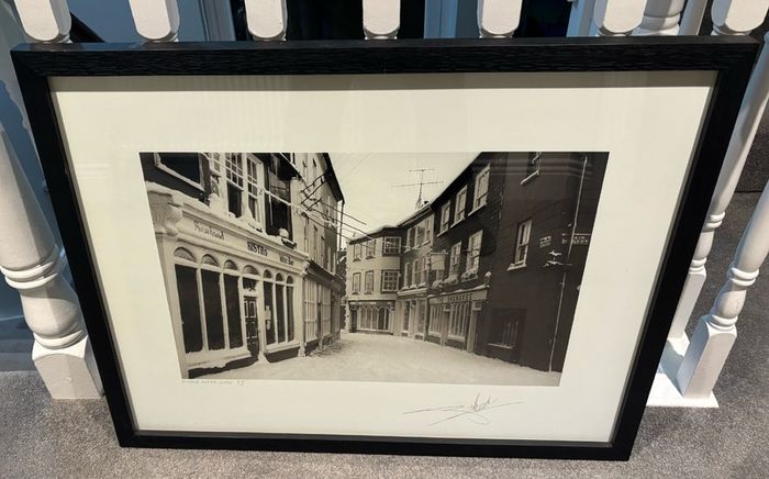 Large Framed Giles Norman - 1987 Kinsale under Snow