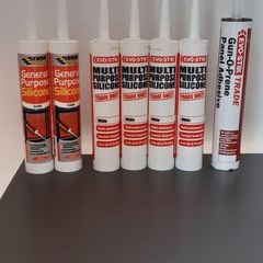 White and Clear Silicones and Gun O Prene