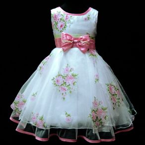 New Pink Wedding Christening Flower Girls Dress Sz 10-11 Y