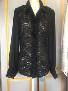 Lace blouse, new, size M