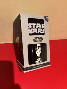 Star Wars stormtrooper mug and sock set NEW