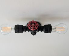 Small industrial ceiling light