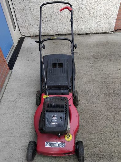 petrol lawnmower