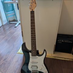 Premium Yamaha EG 012 Guitar Bundle + Electro-Harmonix Fuzz Pedal & Boss Tuner