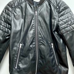 Kids H&M black bomber jacket