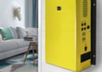 Electrical Wall System 600w wall mounted solar generator 220V 110V solar back-up power solar energy system portable AC DC (YELLOW)